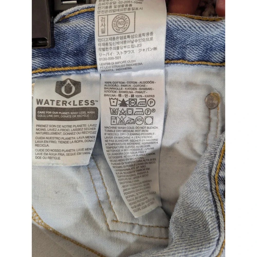 Levi's 505 Men's Jeans Size‎ 47X30.5 (Tag 48x32) Blue Regular Fit Straight Leg